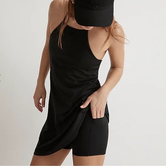 NWOT MADEWELL 2.0 FLEX FITNESS DRESS XS BLACK - Picture 1 of 13